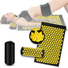 3Pcs Yoga Acupressure Mat and Pillow Set Acupuncture Long Massage Cushion Neck Back Feet Massager Relieve Stress Pain Massager