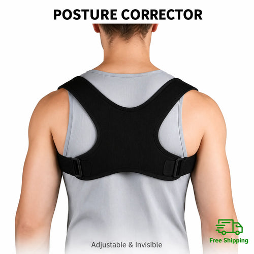 Adjustable Invisible Posture Corrector for Men Women, Breathable Upper Back Clavicle Support Brace for Hunchback Correction Pain