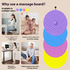 1pc Non-slip Round Foot Acupressure Mat Running in Place Foot Workout Mats for Foot Pain Relief Home Yoga Fitness Equipment